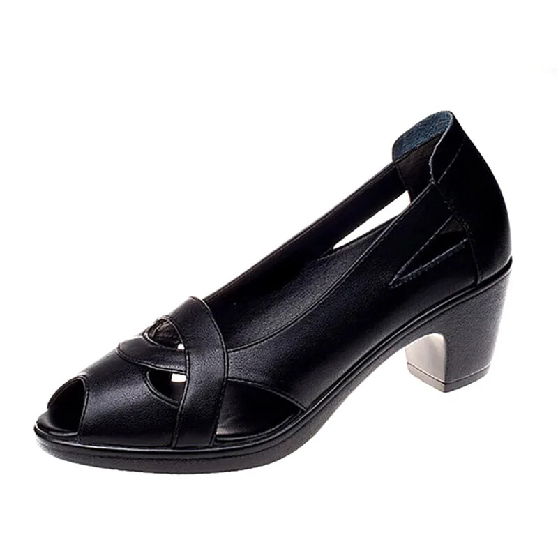 Naiste kingad Peep Toe pumbad õõnsad kõrged kontsad sandaalid paadikingad Platvorm pumbad naiste lahtine varvas Sandalias mujer suvi