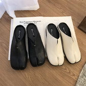 Bailamos ženske papuče s razdvojenim prstima Tabi Ninja ravne cipele s okruglim prstima Plitke Lazy Slip On Boat Cipele s naramenicama Meke mokasine