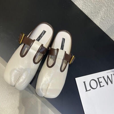 Bailamos ženske papuče s razdvojenim prstima Tabi Ninja ravne cipele s okruglim prstima Plitke Lazy Slip On Boat Cipele s naramenicama Meke mokasine