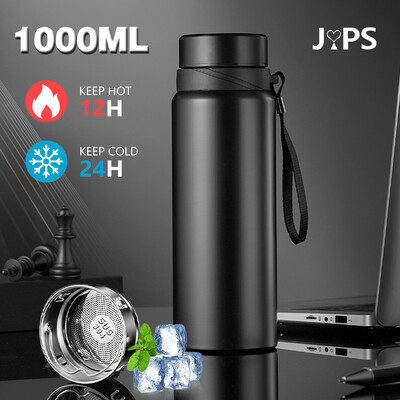 Μπουκάλι θερμού νερού 1L Keep Cold and Hot Water Bottle Thermos for Water Tea Coffee Flasks Vacuum Bottle Thermos από ανοξείδωτο χάλυβα