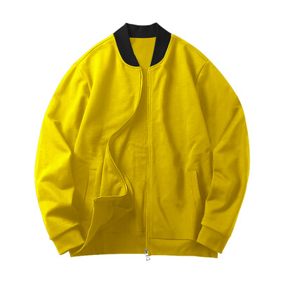 Pure Color Meeste Bomber Jope Meeste vabaaja tänavarõivad Hip Hop Tõmblukuga mantlid Mood Meeste Pesapalli Vormiriietus Lennukite jakid Riietus