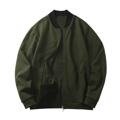 Pure Color Meeste Bomber Jope Meeste vabaaja tänavarõivad Hip Hop Tõmblukuga mantlid Mood Meeste Pesapalli Vormiriietus Lennukite jakid Riietus