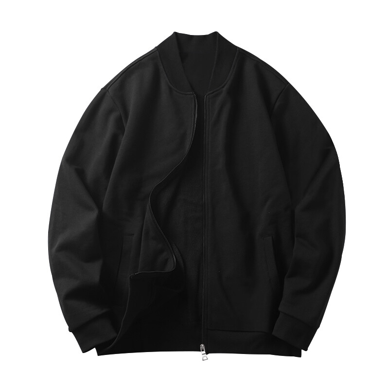 Pure Color Meeste Bomber Jope Meeste vabaaja tänavarõivad Hip Hop Tõmblukuga mantlid Mood Meeste Pesapalli Vormiriietus Lennukite jakid Riietus