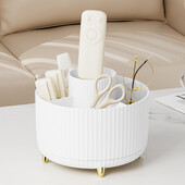 Περιστρεφόμενο 360° πινέλα μακιγιάζ επιφάνειας εργασίας Organizer Καλλυντικό κουτί αποθήκευσης Φορητή βάση κραγιόν Skincare Stand Organizer Stand