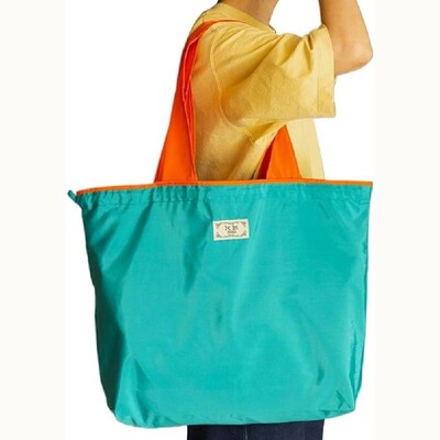 Opakovane použiteľná nákupná taška, veľkokapacitná skladacia nákupná taška so sťahovacou šnúrkou, skladacia ekologická taška cez rameno