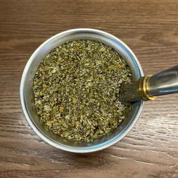 UPORS Yerba Mate Cup 304 από ανοξείδωτο χάλυβα Διπλό Τοίχωμα 8oz Αργεντινή Yerba Mate Κολοκύθα με μπομπίλες και βούρτσα καθαρισμού