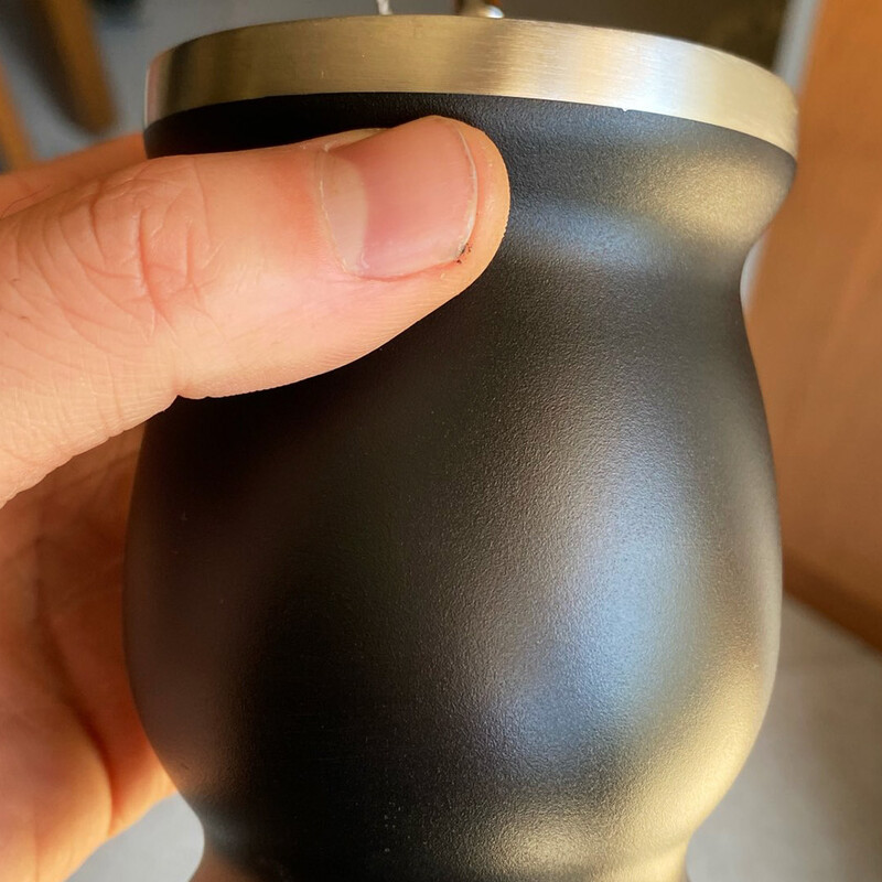 UPORS Yerba Mate Cup 304 roostevabast terasest topeltseinaga 8 untsi Argentina Yerba Mate kõrvits koos pommide ja puhastusharjaga