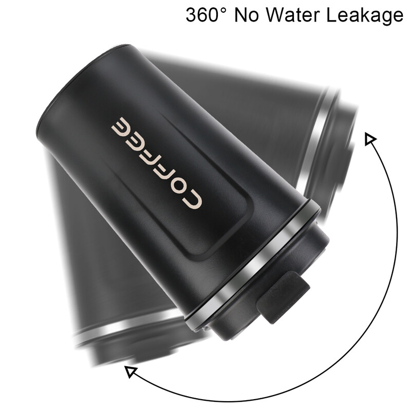 Thermo Cafe Car Thermos Cană pentru ceai Apă Cafea Leak_Proof Travel Thermo Cup Cană de cafea 380/510ML dublă din oțel inoxidabil