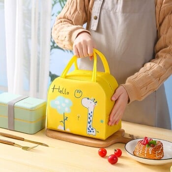 1 τμχ Cartoon Insolated Lunch Box Τσάντα Tote Τσάντα χειρός Bento Bag Lunch Insulation Bag Αλουμινόχαρτο παχύρρευστη Τσάντα Lunch Box