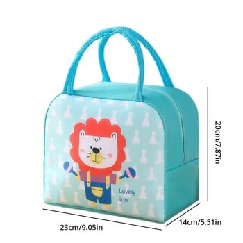 1 τμχ Cartoon Insolated Lunch Box Τσάντα Tote Τσάντα χειρός Bento Bag Lunch Insulation Bag Αλουμινόχαρτο παχύρρευστη Τσάντα Lunch Box