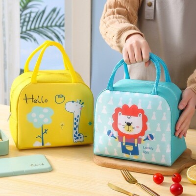 1 τμχ Cartoon Insolated Lunch Box Τσάντα Tote Τσάντα χειρός Bento Bag Lunch Insulation Bag Αλουμινόχαρτο παχύρρευστη Τσάντα Lunch Box