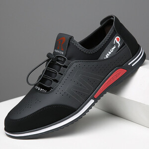 Meeste spordijalatsid vabaajamood Klassikaline vabaaja nahast must kuum allahindlus hingav äri vabaaja suvised valged tossud jalatsid