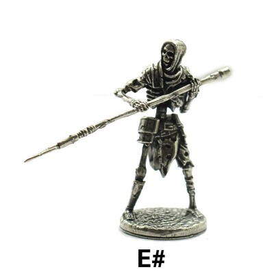 Vasest skelett Leegioni kujukesed Kääbuskaunistus Retro metallist pealuu, sõduri armee mudel, kuju, kirjutuslaua ornament