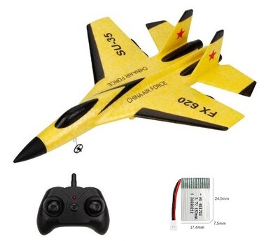 2.4G Glider RC Drone Flanker-E SU35 Fixed Wing Airplane Remote Control Airplane Electric With LED Outdoor Toys RC Plane SU-35