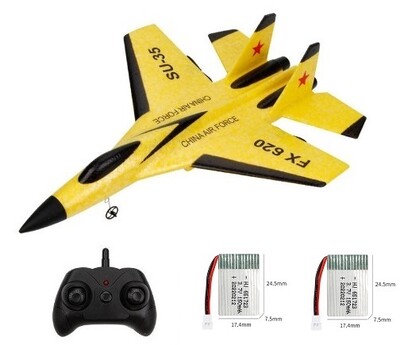 2.4G Glider RC Drone Flanker-E SU35 Fixed Wing Airplane Remote Control Airplane Electric With LED Outdoor Toys RC Plane SU-35