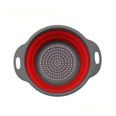 Πτυσσόμενο καλάθι αποστράγγισης σιλικόνης Καλάθι πλυσίματος φρούτων λαχανικών Πτυσσόμενο σουρωτήρι Πτυσσόμενο στραγγιστήρι