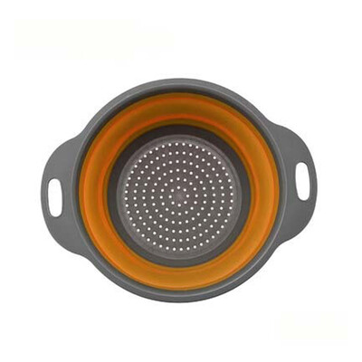 Πτυσσόμενο καλάθι αποστράγγισης σιλικόνης Καλάθι πλυσίματος φρούτων λαχανικών Πτυσσόμενο σουρωτήρι Πτυσσόμενο στραγγιστήρι