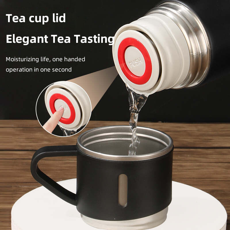 500ML 304 roostevabast terasest vaakum isoleeritud pudeli kinkekomplekt kontoris äristiilis kohvikruus termospudeliga kaasaskantav pudelikarahvin