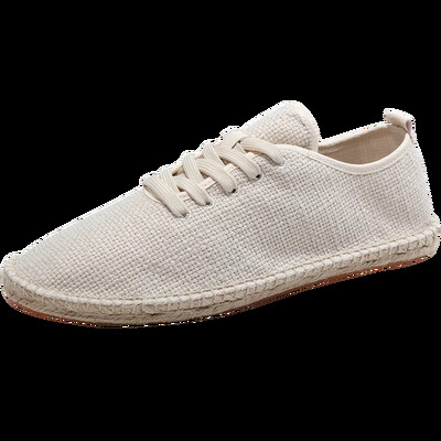 Καλοκαιρινό λινό αναπνέον Casual Flats Ανδρικά παπούτσια Εσπαντρίγιες Loafers Μόδα Γυναικεία Παπούτσια Καμβά Casual Fisherman Υποδήματα οδήγησης