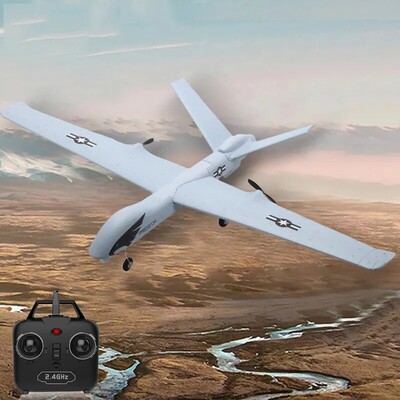 Z51 Predator RC Glider 2.4G 2CH Hand Throwing Foam Plane With Light Fixed 660mm Wingspan Aircraft Figher Toys For Boys Children