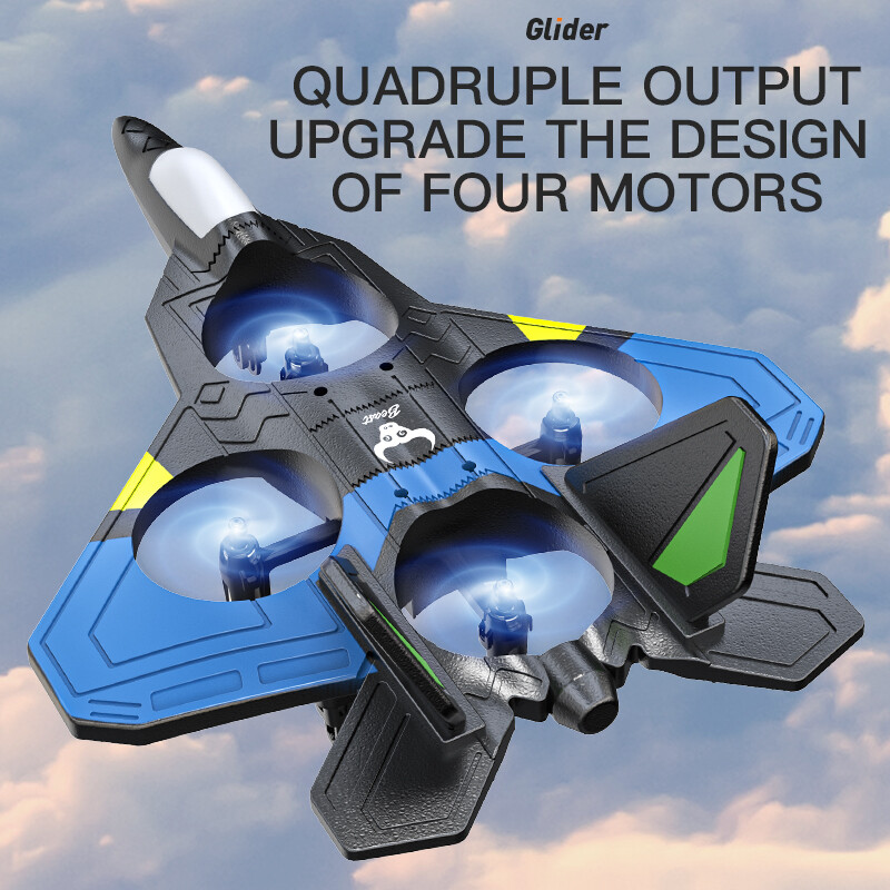 RC Aircraft Fighter 2,4G 4CH 6-teljeline güroskoop, automaatne tasakaalustus 360° ümberminek EPP RTF elektriline RC Glider lennukimänguasjad lastele