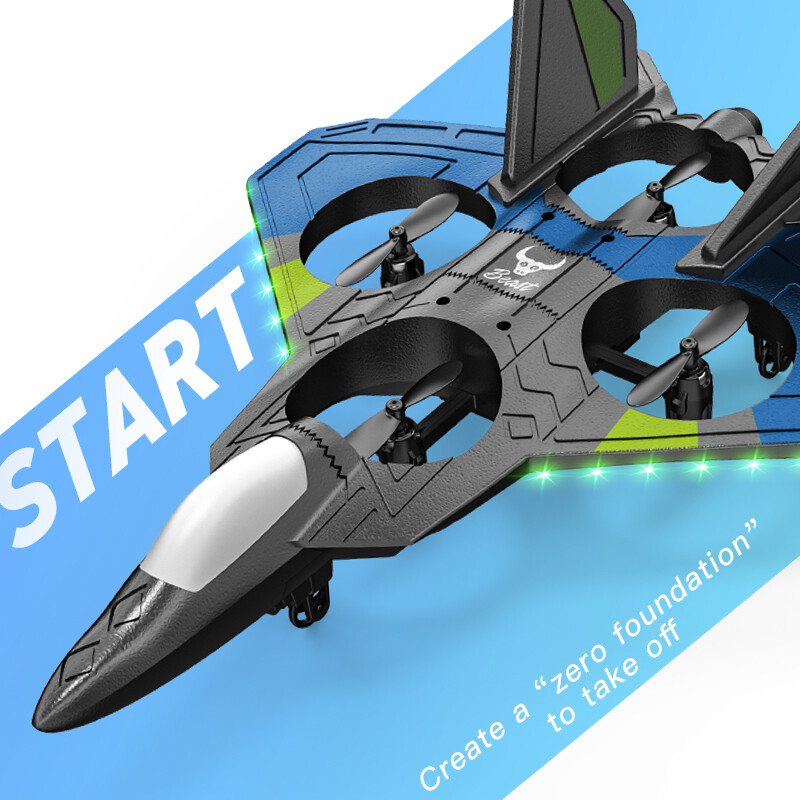 RC Aircraft Fighter 2,4G 4CH 6-teljeline güroskoop, automaatne tasakaalustus 360° ümberminek EPP RTF elektriline RC Glider lennukimänguasjad lastele