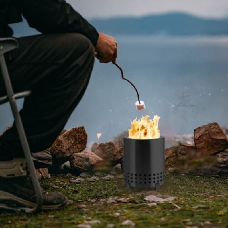 sa stalkom Stolna vatra Jama za vatru od nehrđajućeg čelika Vanjska prijenosna peć na drvene pelete Jama za vatru bez dima za kampiranje Vrtna terasa Roštilj