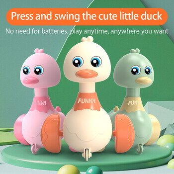 Pressing Go Inertia Car Kids Infant Play Ducks Vehicle Toy Press Swing Duck Model Car Παιχνίδια για νήπια Δώρο μωρού αγωνιστικού αυτοκινήτου