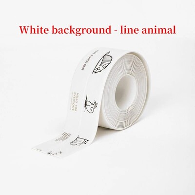 1 τμχ Αδιάβροχα αυτοκόλλητα τοίχου μπάνιου Στεγανωτικές ταινίες PVC αυτοκόλλητες ταινίες σφράγισης νεροχύτης Αξεσουάρ μπάνιου κουζίνας