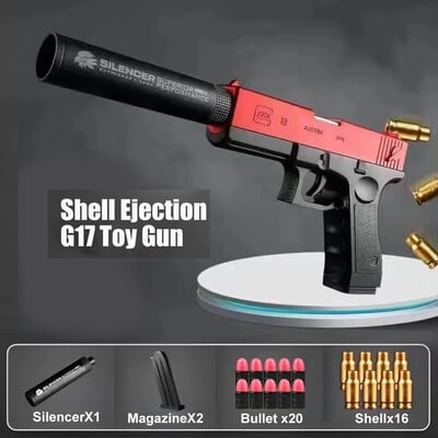 Shell Ejection G17 Soft Bullet Toy Gun Desert Eagle Airsoft Pistol Foam Launcher за деца Момчета Подарък CS Игри за стрелба Оръжия