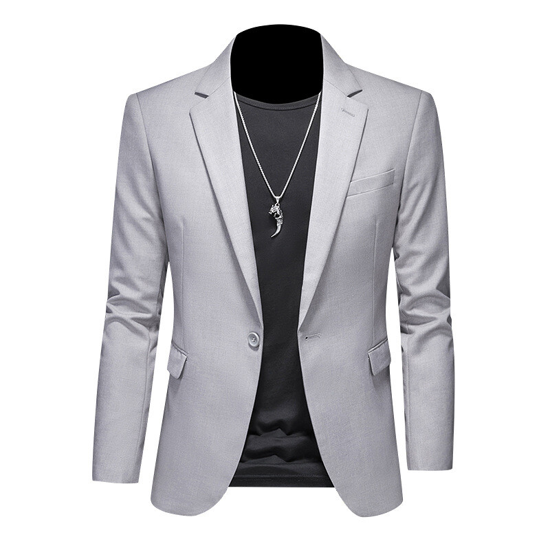 Μόδα Ανδρικά επαγγελματικά Casual Blazer Μαύρο Λευκό Κόκκινο Πράσινο Μονόχρωμο Σακάκι Κοστούμι Γαμπρού σε λεπτή εφαρμογή Παλτό M-6XL