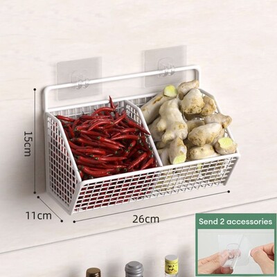 Sibul Ingver Küüslauk köögiriiul Seinale riputatavad maitseained Vürtsid Köögiviljad Puuviljad Säilitusrest seina äravoolukorv Punchivaba