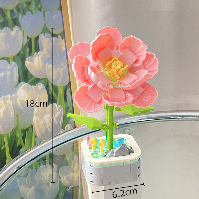 Loomingulised lilled, ehitusklotsid, surematud lilled, potitaimed, mänguasjamudelid, lauakaunistused, jõulukingid tüdrukutele