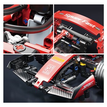 ToylinX F1 RC Race Cars Σετ κτιρίων MOC Τηλεχειριστήριο Αυτοκινήτων Δομικά Μπλοκ Δροσερά συλλεκτικά μοντέλα κιτ αυτοκινήτου Δομικά παιχνίδια