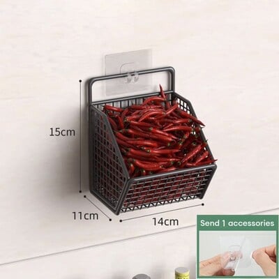 Seinale paigaldatav hoiurest Sibul Ingver Küüslauk Köögiviljad Puuviljad Köök Veekindel riiul Maitseained Vürtspunšivaba äravoolukorv