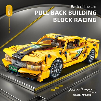 City Speed Car Building Blocks 451 de bucăți Vehicul de curse auto de lux cu cărămizi Super Racers Jucării pentru copii Cadou băiat