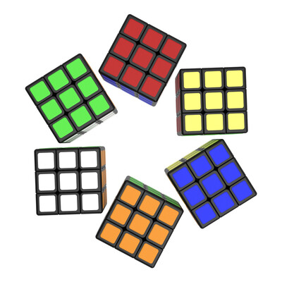 Cubelab 1cm Mini Magic Cube Tiny 3x3 Professional 1 CM Speed Cube Magic Cube Puzzle Blue Pink Black Играчки за деца Детски подарък
