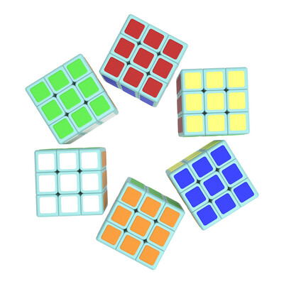 Cubelab 1cm Mini Magic Cube Tiny 3x3 Professional 1 CM Speed Cube Magic Cube Puzzle Blue Pink Black Играчки за деца Детски подарък