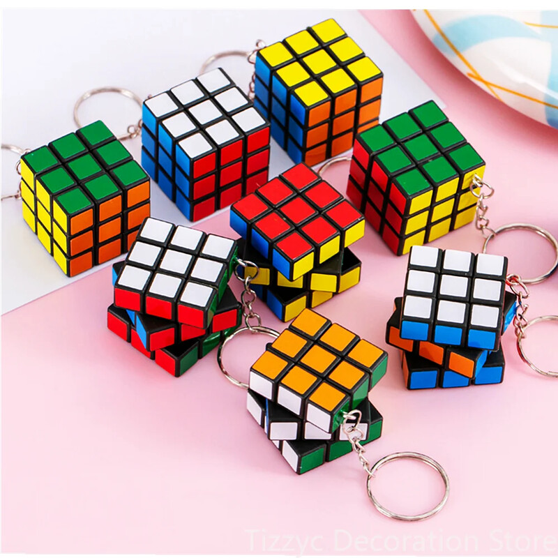 12 τεμ/τσάντα 3 εκ. Mini Magic Cube Παιδικά Εκπαιδευτικά Παιχνίδια Βραβείο Παιδικού Παιδικού Πάρτυ Μπομπονιέρες Γενεθλίων Goodie Bag Pinata Fillers