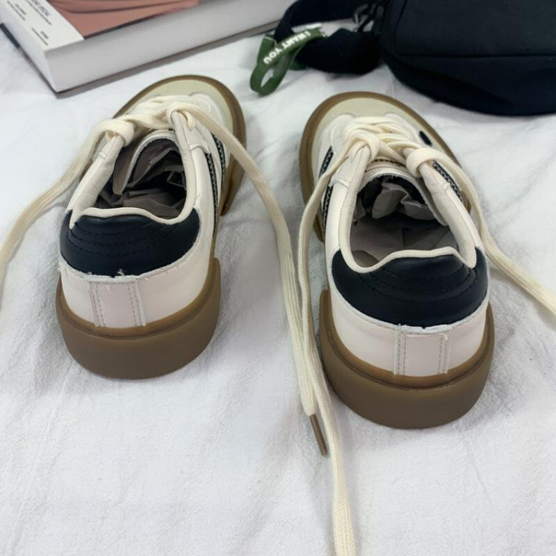 Uued naiste mustvalge platvormiga lõuendist kingad tossud, nööriga, mugavad jalatsid Mood välistingimustes mitmekülgsed spordijalatsid Vulcanize kingad