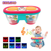 KENLUMO 2024 New Kids Musical Toy Baby Clap Drum 12+ μηνών Περιστρεφόμενη μουσική Sensory Toys Flash Light Instrument Early Educational