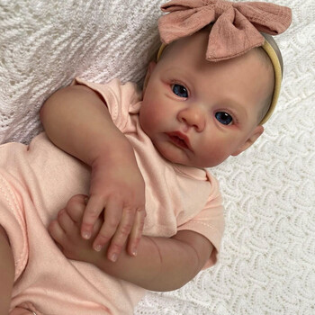 NPK 18 ιντσών Reborn Baby Doll Meadow Soft Body 100% χειροποίητο 3D Skin with Visbile Veins Συλλεκτικό χριστουγεννιάτικο δώρο κούκλας τέχνης