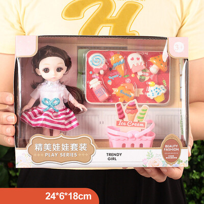 Играчки BJD кукла за момичета Подаръци Чанта за принцеса Зоомагазин Велосипедна става Подвижен пълен комплект Направи си сам играчка Детска играчка Рожден ден Коледа