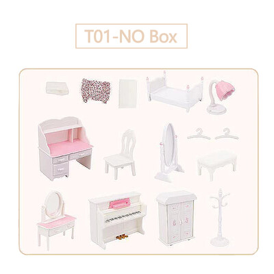 Миниатюрни аксесоари за куклена къща 1/12 Forest Family Home Furniture Set Кухненски тенджери за деца Момичета Подарък