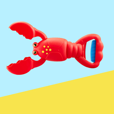 Граббер Бебешки играчки за баня - Плажни играчки Игра с пясък Сладък цветен Ловец с нокти на омар Плувни басейни и на открито - Образователна игра