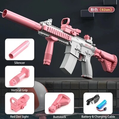 M416 Електрически воден пистолет Напълно автоматична играчка за стрелба Плажни развлечения на открито Подаръци за деца и възрастни