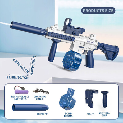 Νέο M416 Electric Water Gun Πλήρως αυτόματο Παιχνίδι Σκοποβολής Summer Beach Outdoor Entertainment Δώρα για παιδιά και ενήλικες