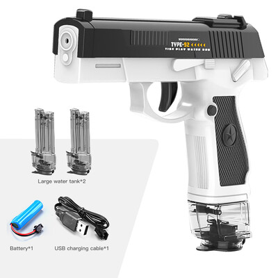 Naujas M416 elektrinis vandens pistoletas, visiškai automatinis šaudymo žaislas vasaros paplūdimio lauko pramogoms, vaikams ir suaugusiems