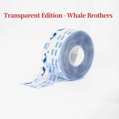 1 τμχ Αδιάβροχα αυτοκόλλητα τοίχου μπάνιου Στεγανωτικές ταινίες PVC αυτοκόλλητες ταινίες σφράγισης νεροχύτης Αξεσουάρ μπάνιου κουζίνας