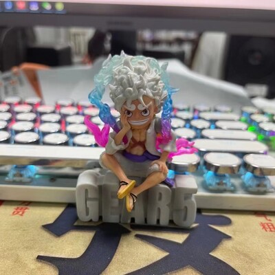 Jauna 10 cm mini viengabala Y z Luffy Gear 5 darbības figūra Nika statuja Anime figūriņa PVC modeļa leļļu kolekcija rotaļlietu dāvana bērniem